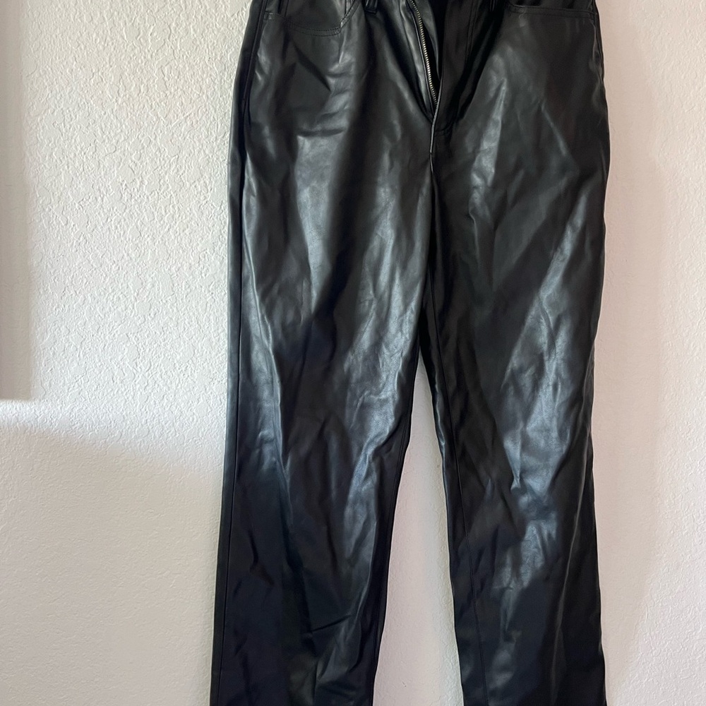 Madewell Black Leather Pants